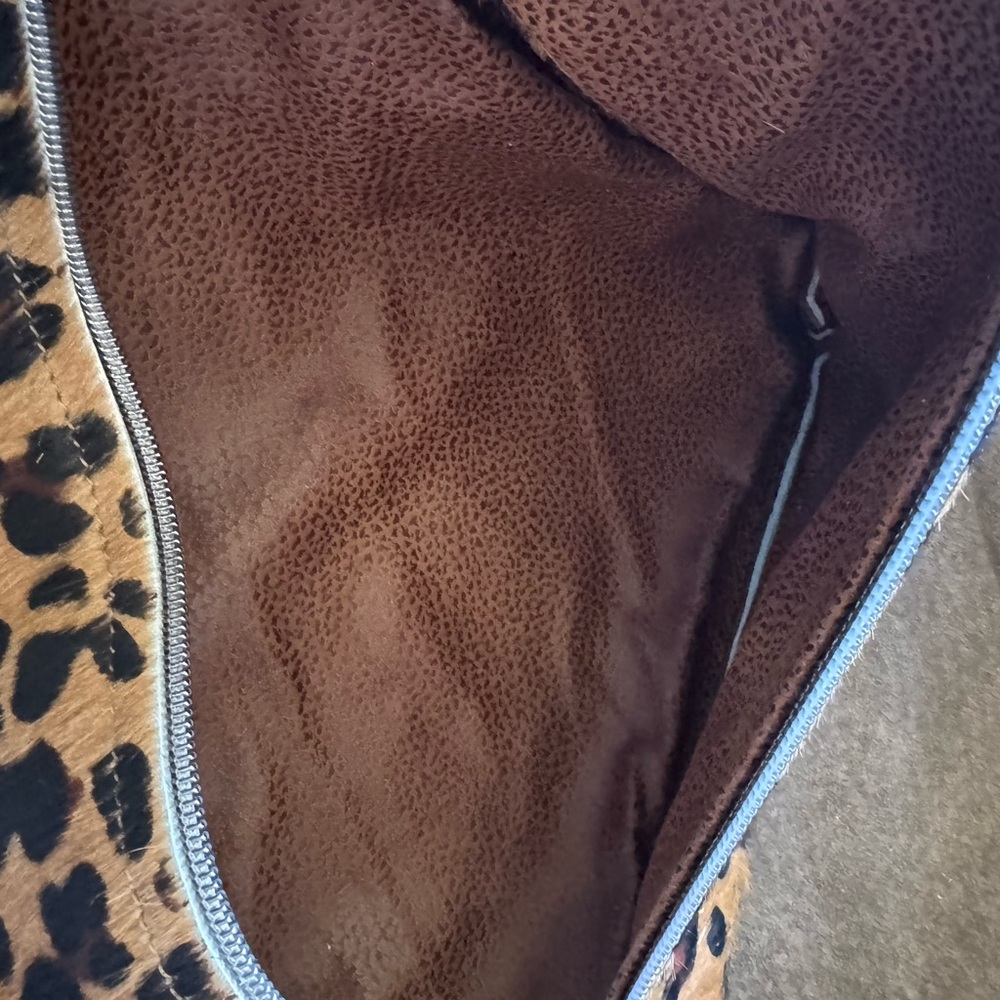 Cowhide Jewelry Makeup Bag - Picture 3 of 7